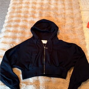 Black  Aéropostal Cropped Hoodie